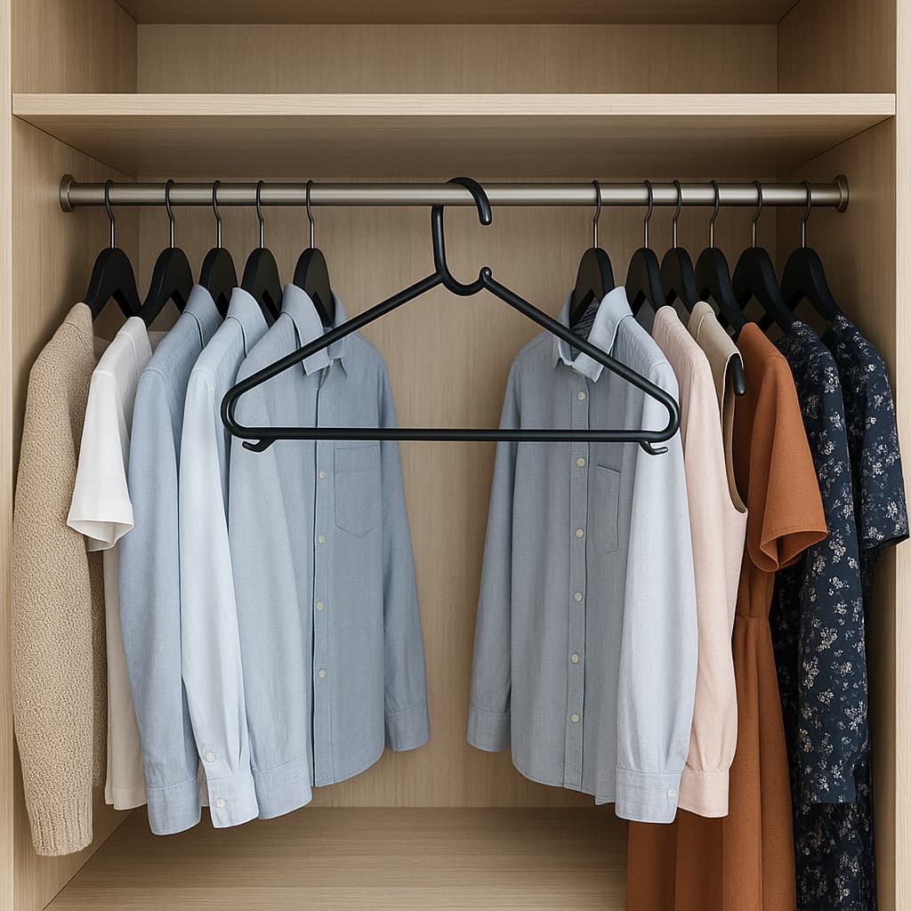 Cabides para Adulto Preto com kit de  20, 30, 50 ou 100 unidades Reforçados Organizar Roupas praticidade