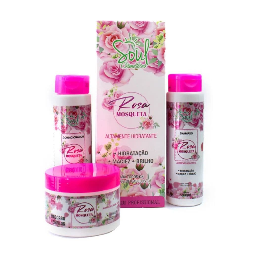 KIT ROSA CAPILAR ROSA MOSQUETA