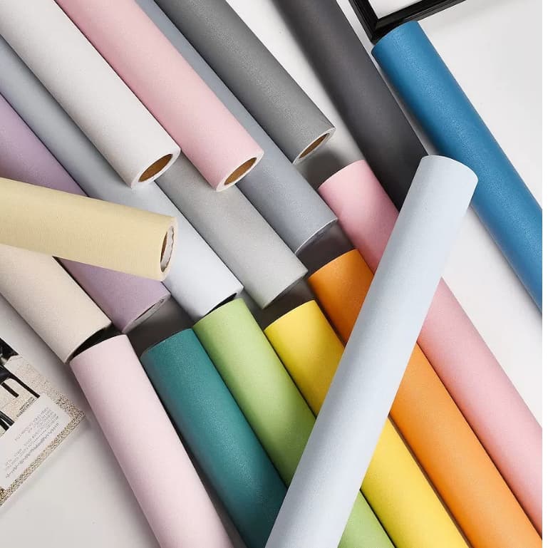 Papel de Parede / Adesivo Cor Solida Autocolante 60cm *20 metros - Diferente tipos de Modelos