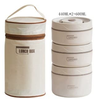 Lancheira Térmica Portátil De Aço Inoxidável 304 Com Bolsa De Grande Capacidade Caixa Multicamadas Bento BPA