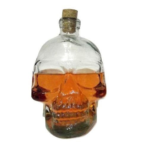 Garrafa de vidro caveira 500/750ml