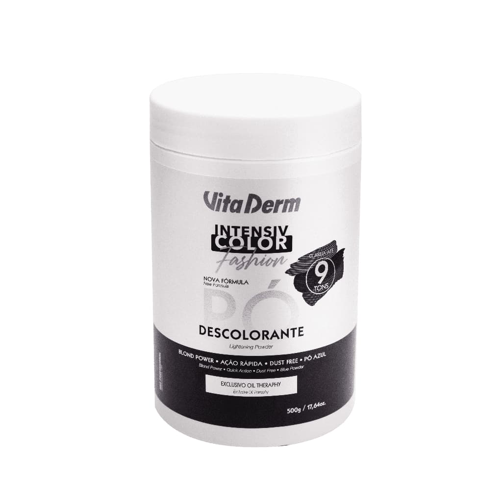 Pó Descolorante Azul Extra Rápido Vita derm 500g • Oil Therapy • Intensiv Color • Profissional