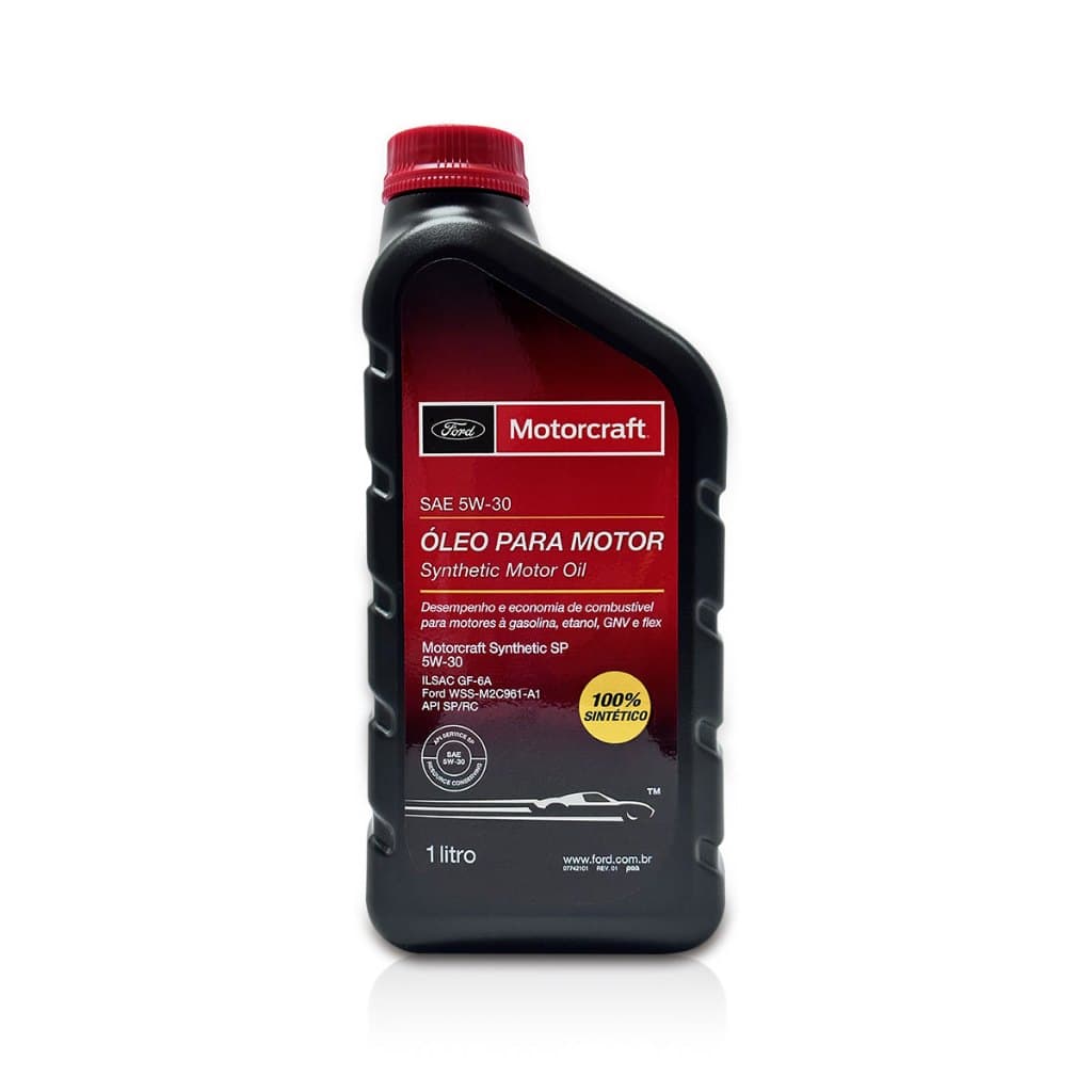 Óleo Lubrificante do Motor Motorcraft 5W30 API SP 100% Sintético 1L Fiesta Ka Ecosport Fusion Focus