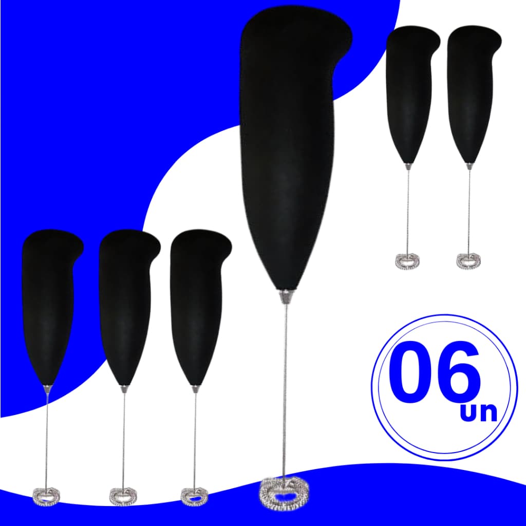 Kit Mixer Mexedor Misturador de Bebidas Elétrico Sem Fio para Bater Bebidas Frias e Quentes