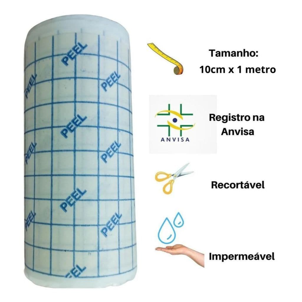 Curativo Filme Proteção da Pele Curativo Tatuagem 10cm x 1 m
