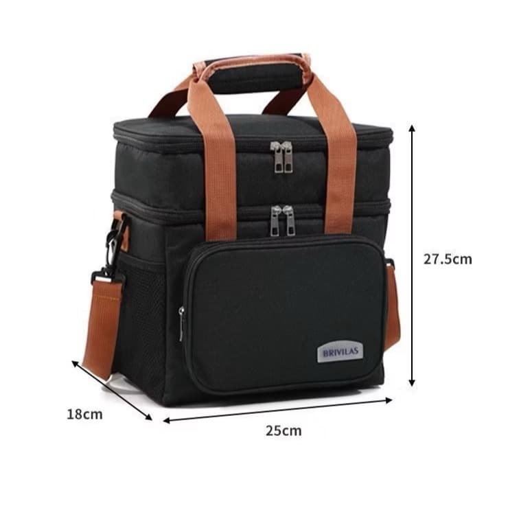 bolsa termica de dois andar de grande capacidade,adequada para passeio ao ar livre e para trabalho