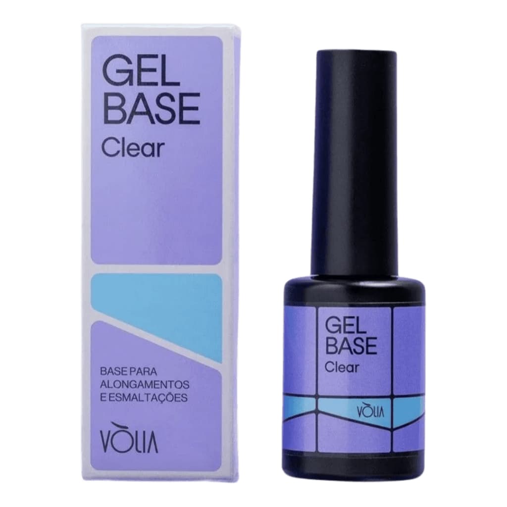 GEL BASE VOLIA 9G frasco com pincel para alongamentos