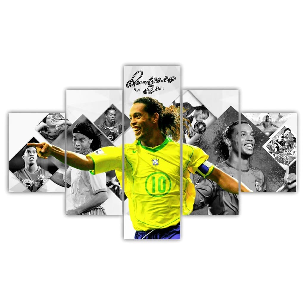 QUADRO RONALDINHO GAÚCHO SELEÇÃO BRASILEIRA BRASIL CAMISA 10