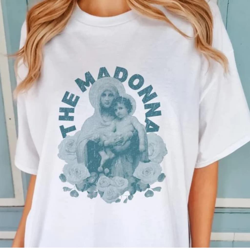 Camisa Premium Madonna The Madonna Blusa Unissex Camiseta 100% Algodão