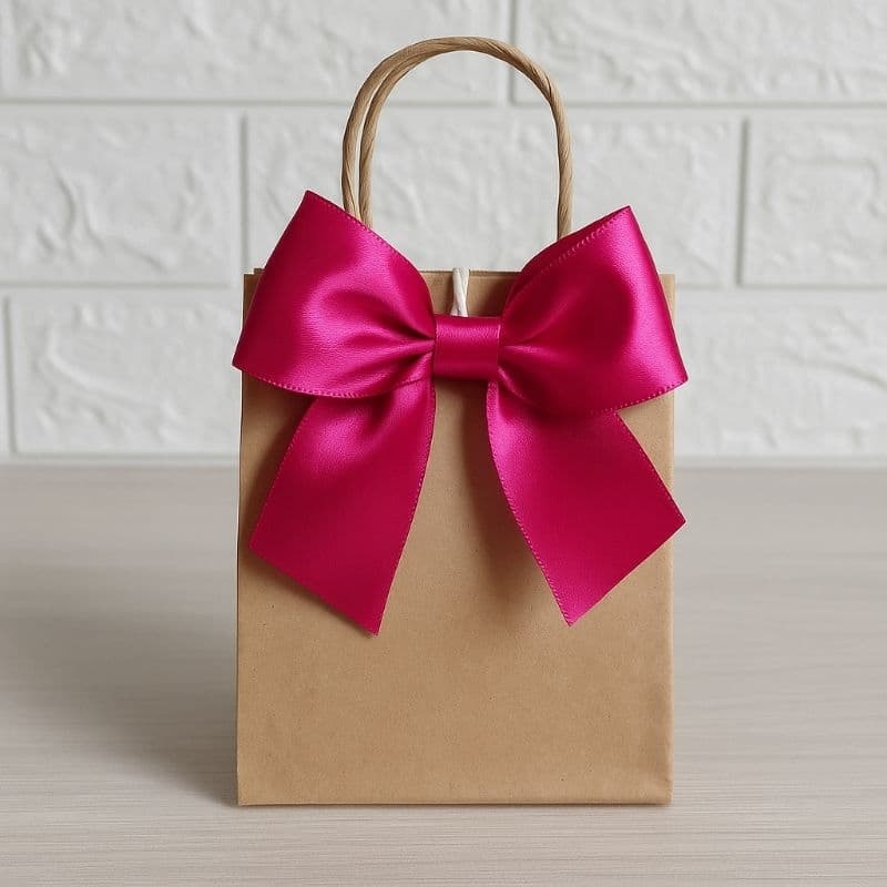 Laços de Cetim Rosa Pink com Fio Encerado – 8x8cm Ideal para Lembrancinhas e Artesanato ENVIO RÁPIDO