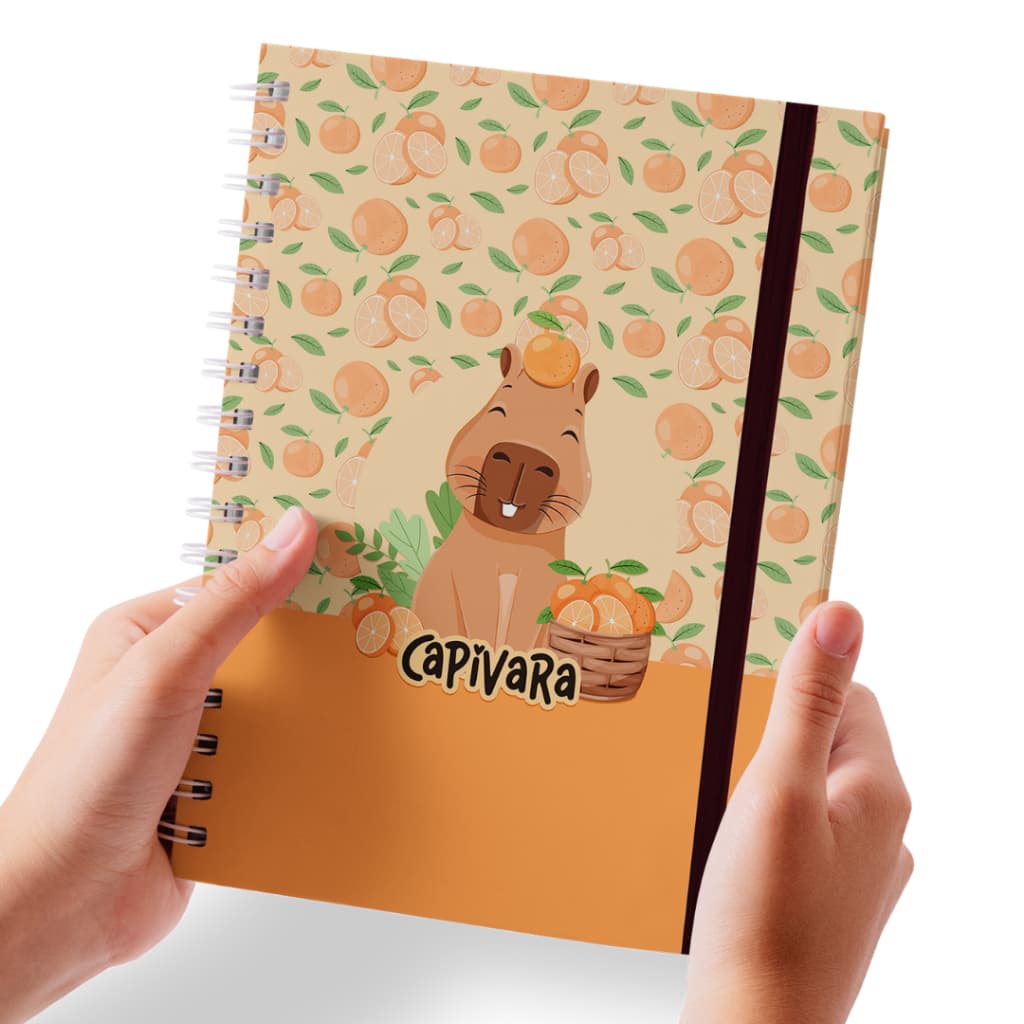 Caderno Capivara Coleção Caderno Pautado Escolar Anotações organização