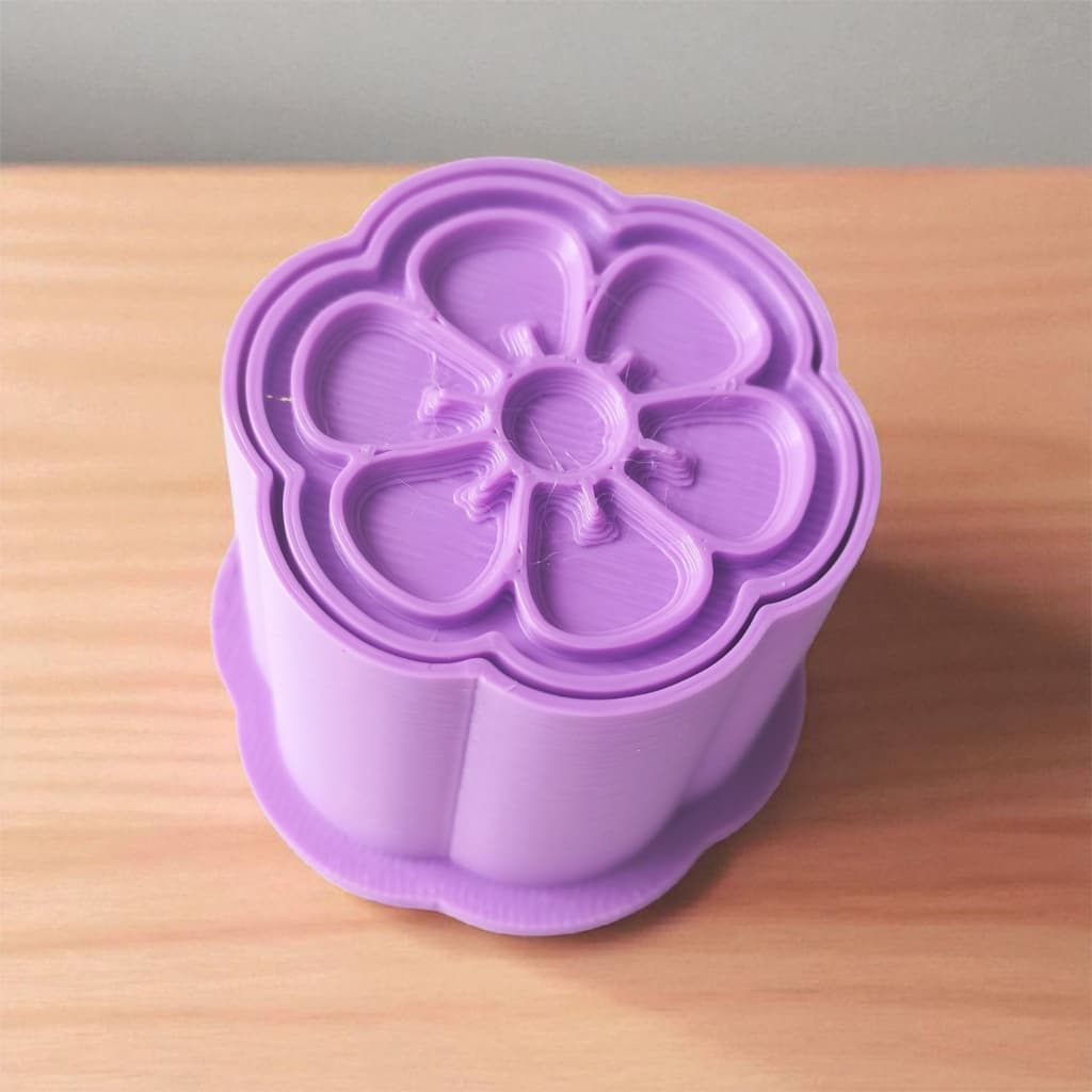 Modelador e Ejetor Para Modelar Doces, Massas e Brigadeiros | Flor 6 pétalas