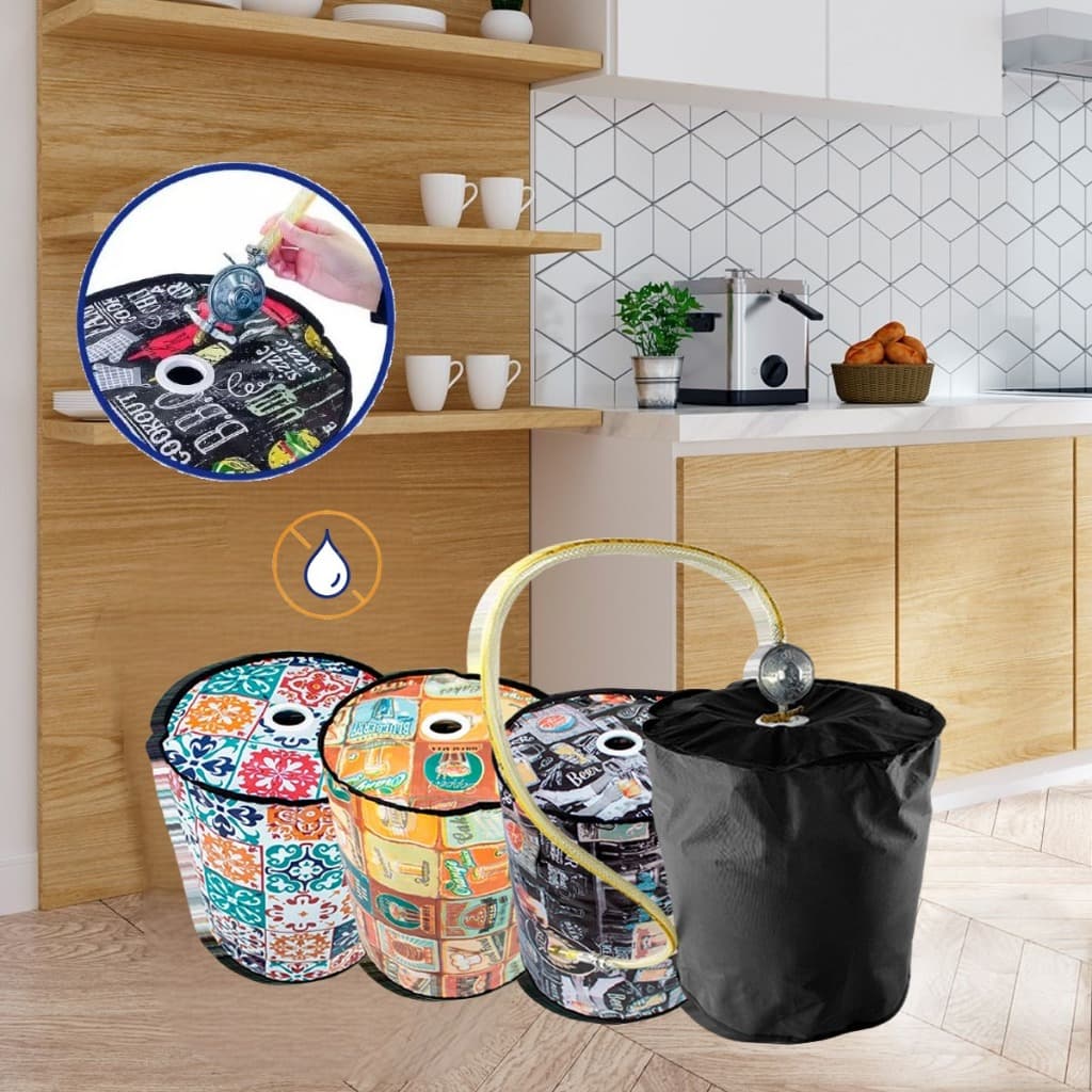 Capa de Proteção Para Botijão de Gás Impermeável Estampada Cozinha