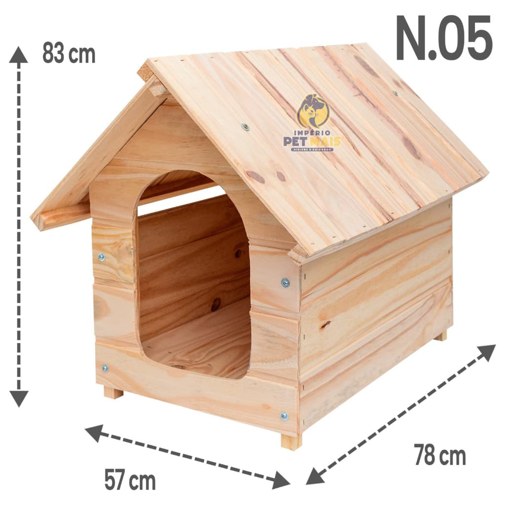 Casa Casinha De madeira N5 Para cachorro Cães Cão Porte Médio Grande Casa Pet Numero 05 PROMOÇÃO