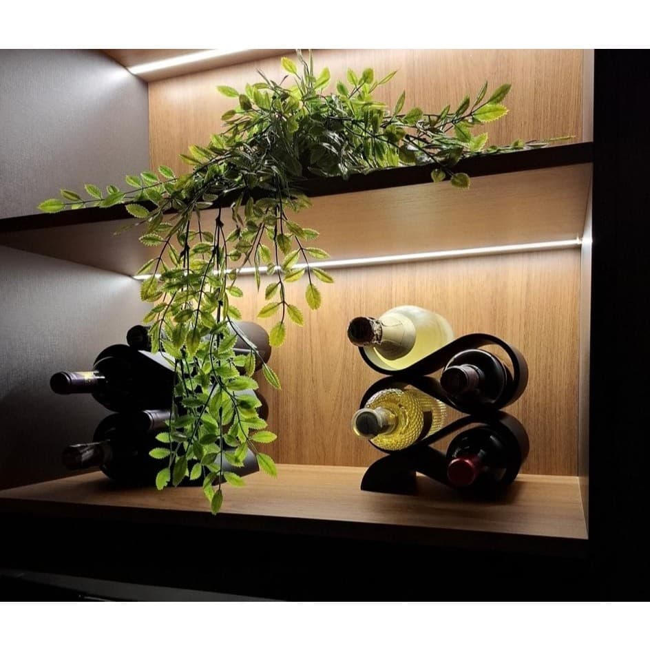 Adega de Mesa - Suporte para Vinhos - Adega Decorativa - Adega para 4 Garrafas de Vinho