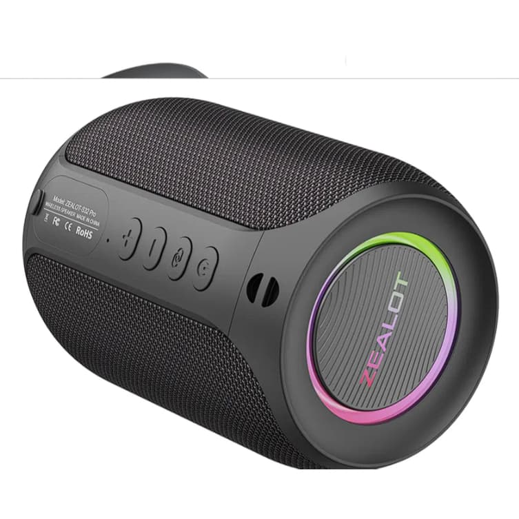 Caixa De Som Zealot S32 Pro - Som Potente E Portátil - Preto