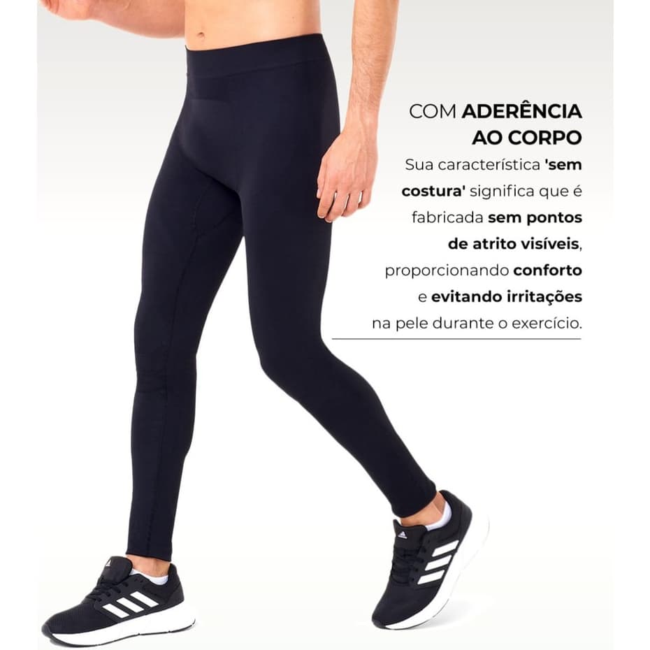 Calça Zee Rucci Legging Fitness de Treino Masculina Sem Costuras