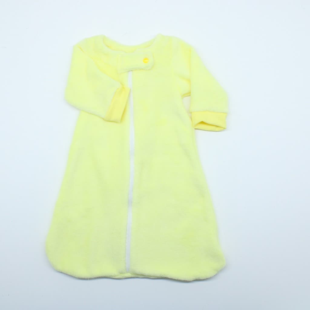 Saco de Dormir Bebê Prematuro em Fleece Amarelo