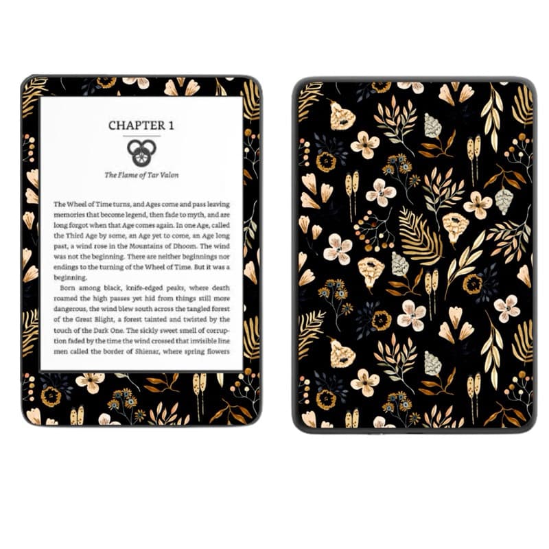 Película Adesiva Skin Kindle 11ª Geração (2022/2024) | Vinil Fosco + Adesivos de Brinde COLEÇÃO FLORITA