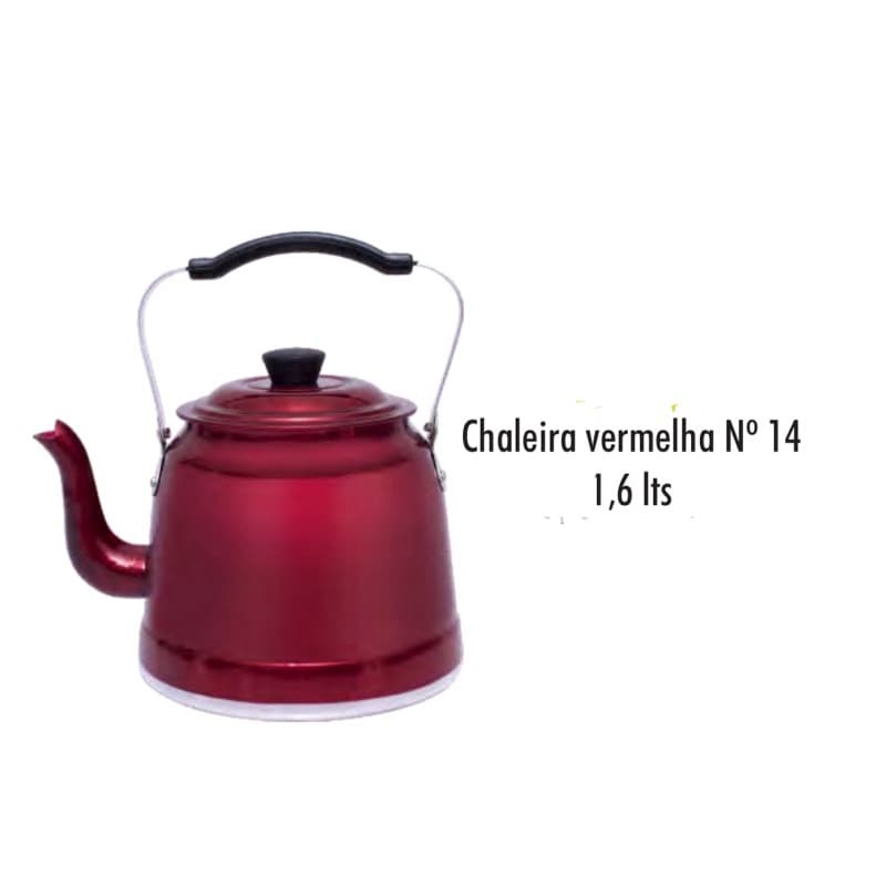 CHALEIRA ALUMÍNIO COLORIDAS 1,6L ORIGINAL