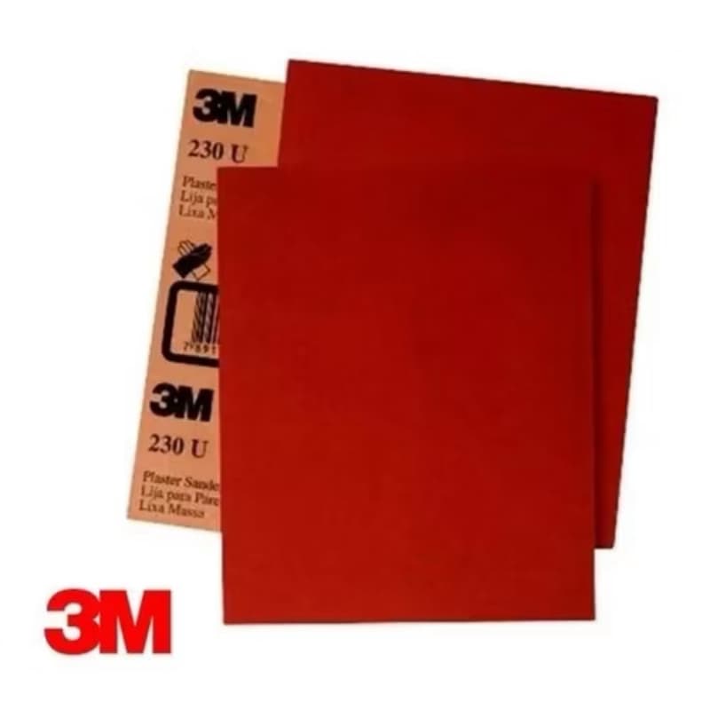 kit 10 folhas de Lixa 3M para Massa e Madeira – Folha 225x275mm | Acabamento Profissional e Alta Durabilidade