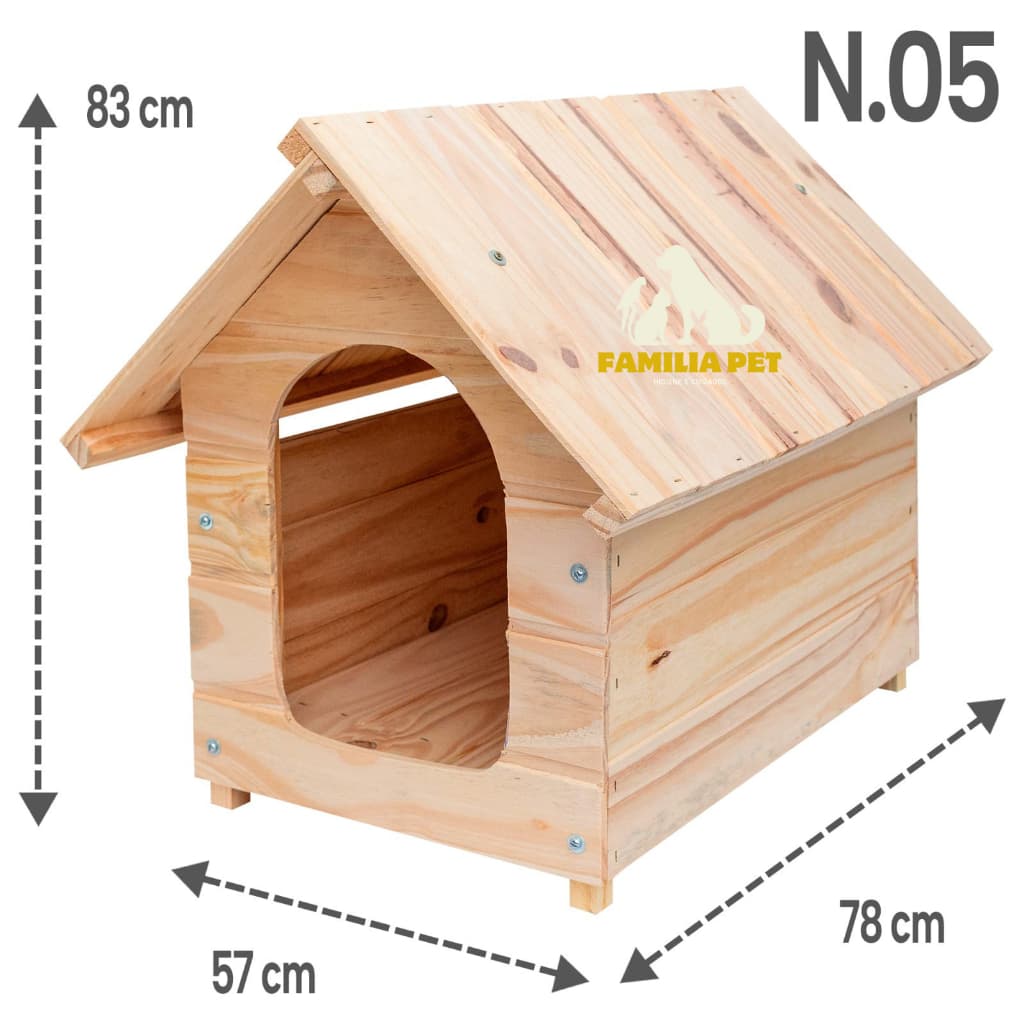Casa Casinha De madeira N5 Para cachorro Cães Cão Porte Médio Grande Casa Pet Numero 05 PROMOÇÃO