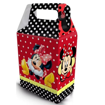 caixa maleta Minnie vermelha