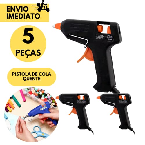Kits 5/4/3 ou 2  Pistola Cola Quente 20W Artesanato Bico Fino Rápido Aquecimento Reparos Fácil Uso