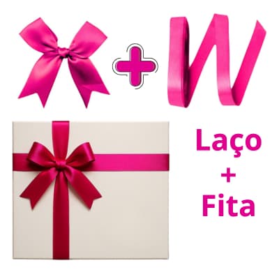 20 Laços para Caixa 20x20x8 Laço Pronto + Fita para Caixa de Presente Laços Prontos para Presentes