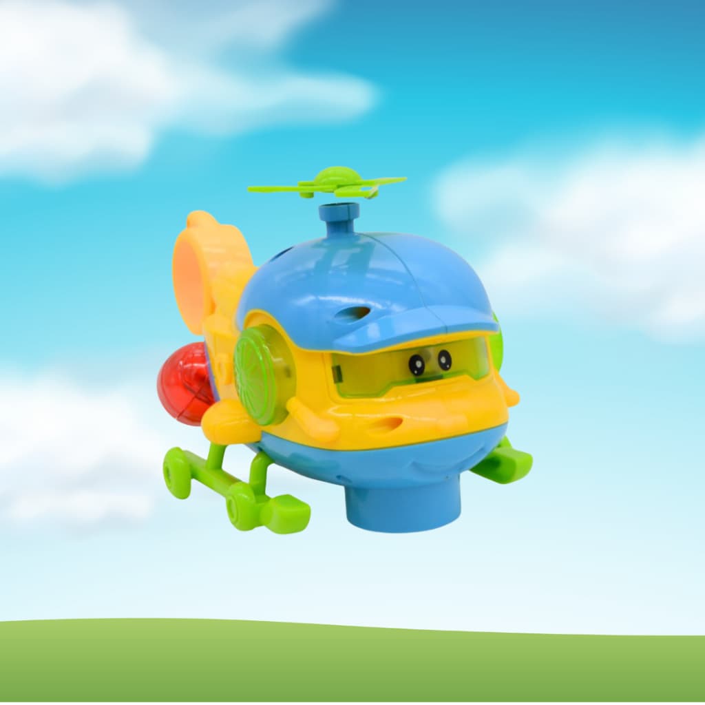 Helicóptero Bate Volta Com Som E Luz Brinquedo para Bebês Infantil Educativo e Divertido!