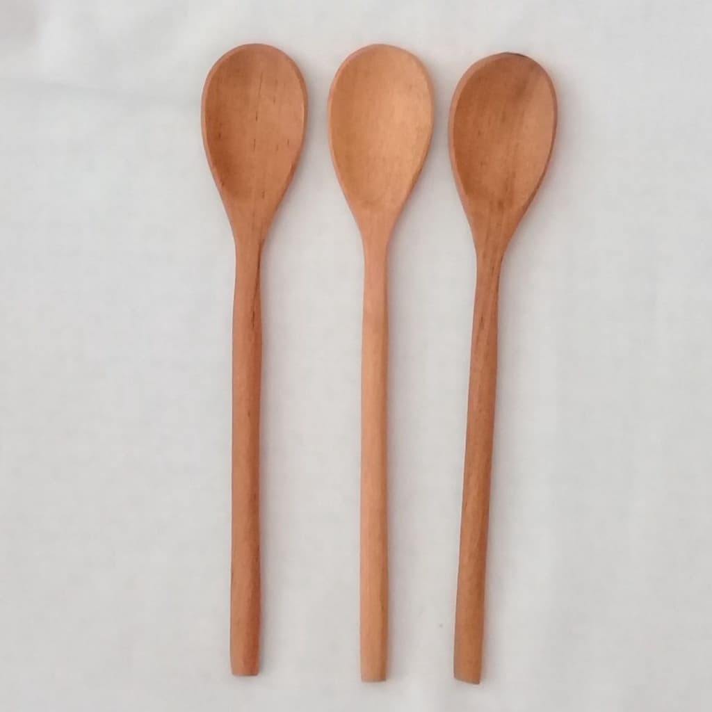 COLHER DE PAU Com 30 cm COLHER DE MADEIRA PARA COZINHA E USO DOMÉSTICO PEGAR TEMPERO, RESISTENTE