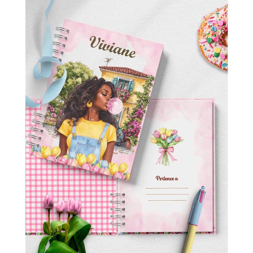 Caderno pautado Candy - Personalizado