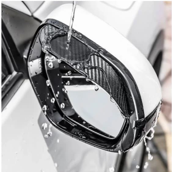 Protetor de Chuva para Retrovisor com Acabamento em Fibra de Carbono – 2 Peças