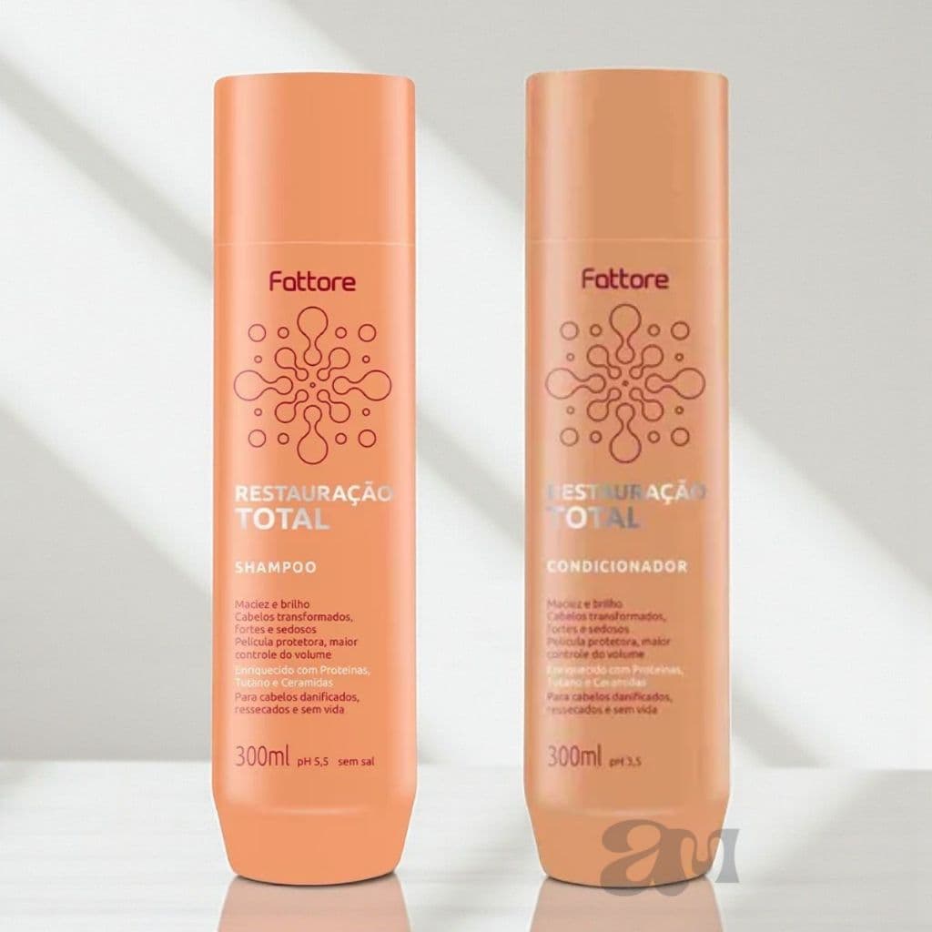 Kit Fattore Restauração Total – Shampoo e Condicionador 2x300ml