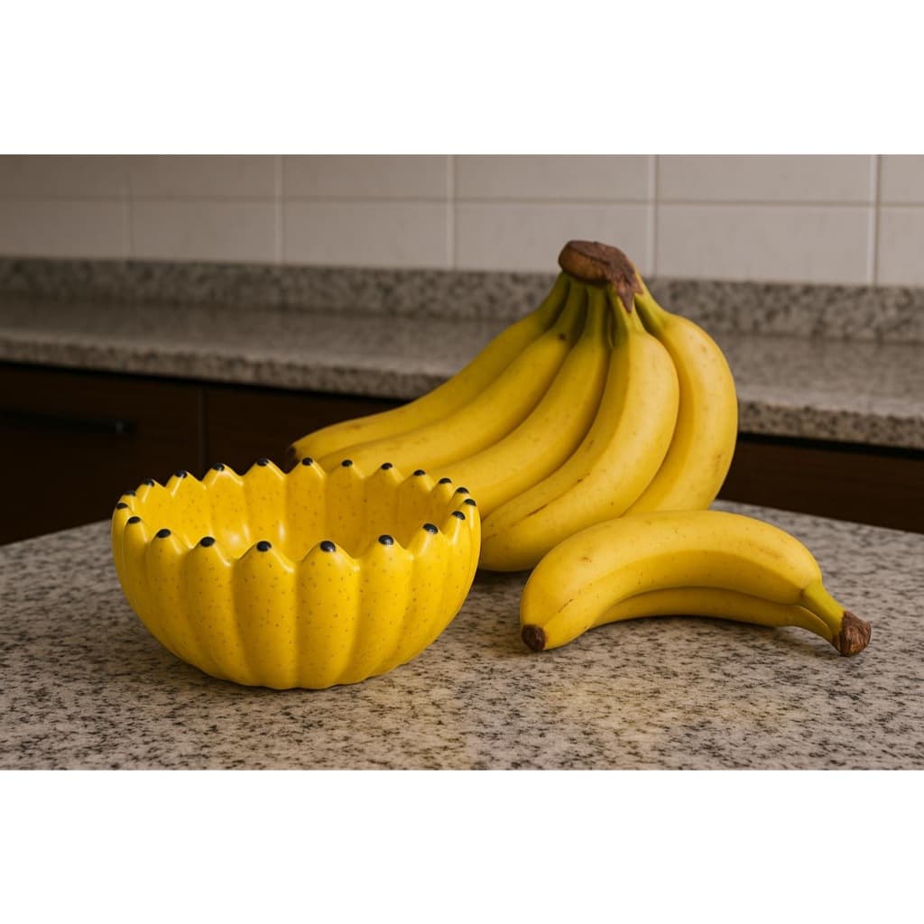 Bowl Tigela Banana Pequeno Redondo em Cerâmica