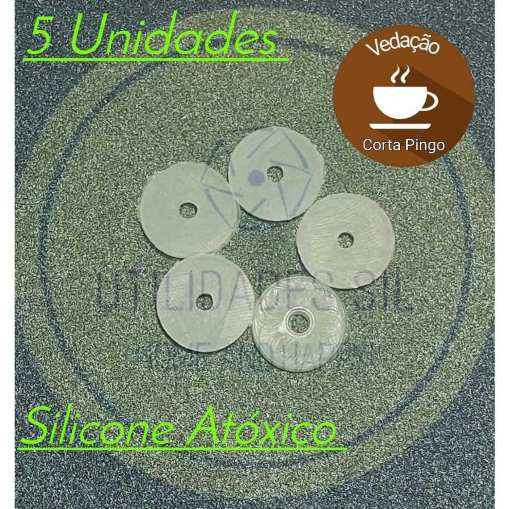 Kit Vedação Silicone do Corta Pingo (5 unidades) Cafeteira Elétrica.