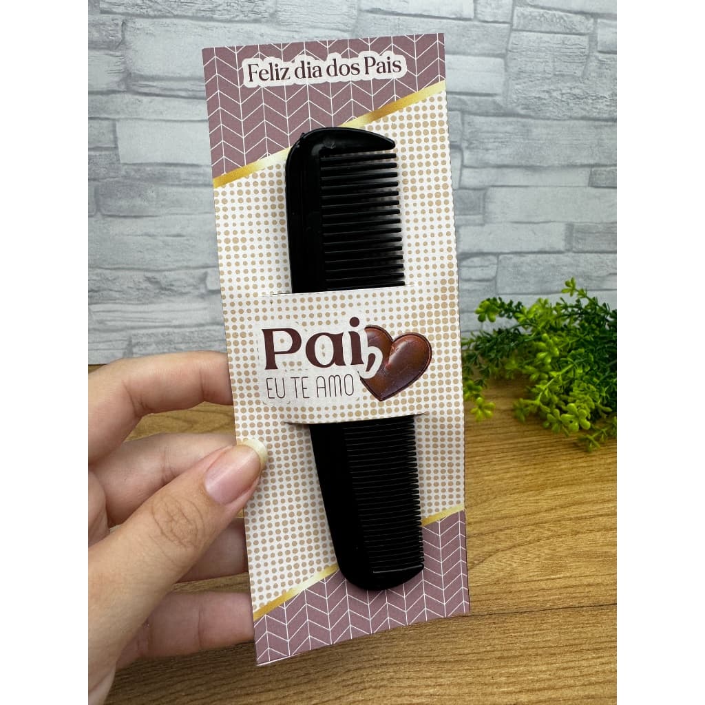 Tag pente dia dos pais - Porta Pente Dia dos pais- Lembrancinhas de dia dos pais- Mimo- presente dia dos pais