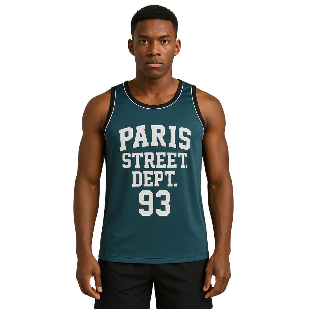 Camiseta Regata Unissex Estampada Para Academia Corrida e Treino Paris Street