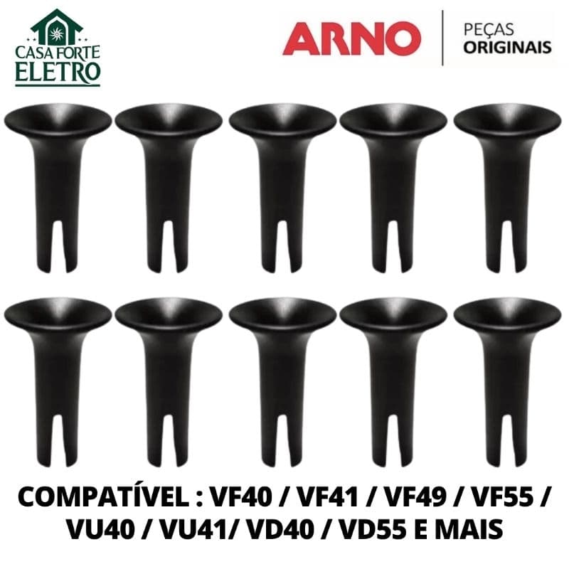 KIT 10 Pinos de Oscilação Original Ventilador Arno 40cm - compatível com VFP4 VF5C VF40 VU40 VF55 VF45 VF41 VF6M VU4C
