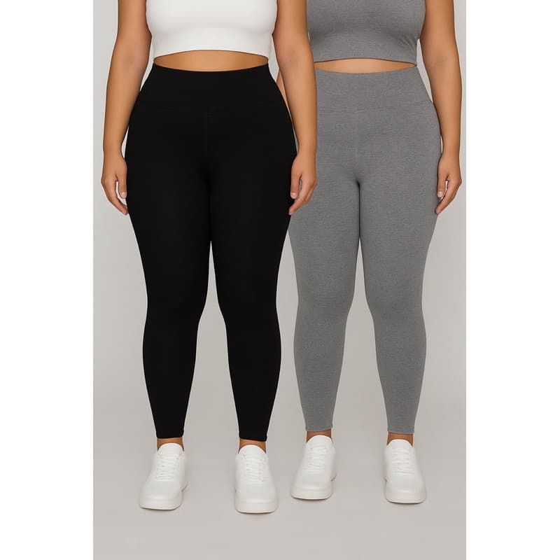 Legging Plus Size Cintura Alta Leg Academia Pilates