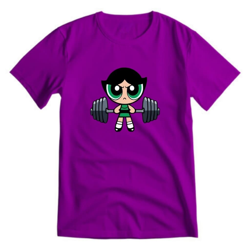 Camisa Feminina Camiseta Docinho Meninas Super Poderosas Treino Academia 100% Algodão Várias Cores