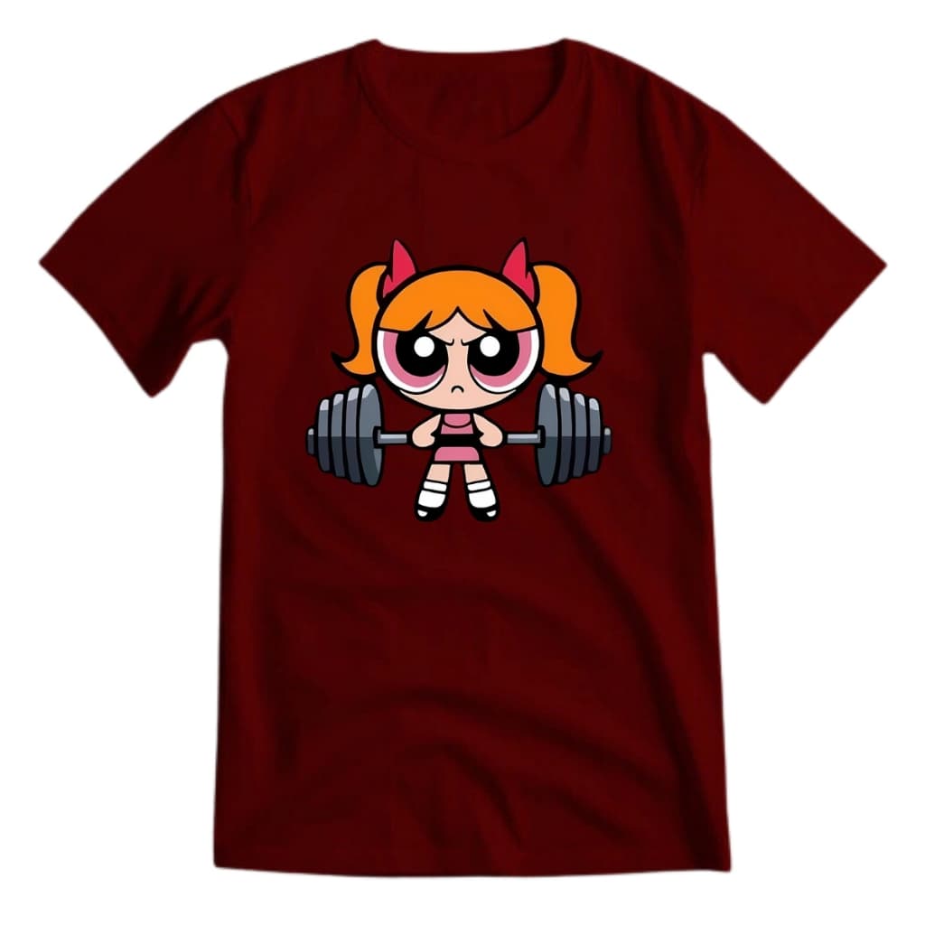 Camisa Feminina Camiseta Florzinha Meninas Super Poderosas Treino Academia 100% Algodão Várias Cores
