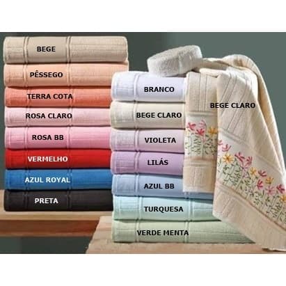 Kit 4 Rosto - Toalhas de Rosto Artesanalle Pinte Borde OU Toalhas de Rosto Bella Ponto Cruz - Dohler
