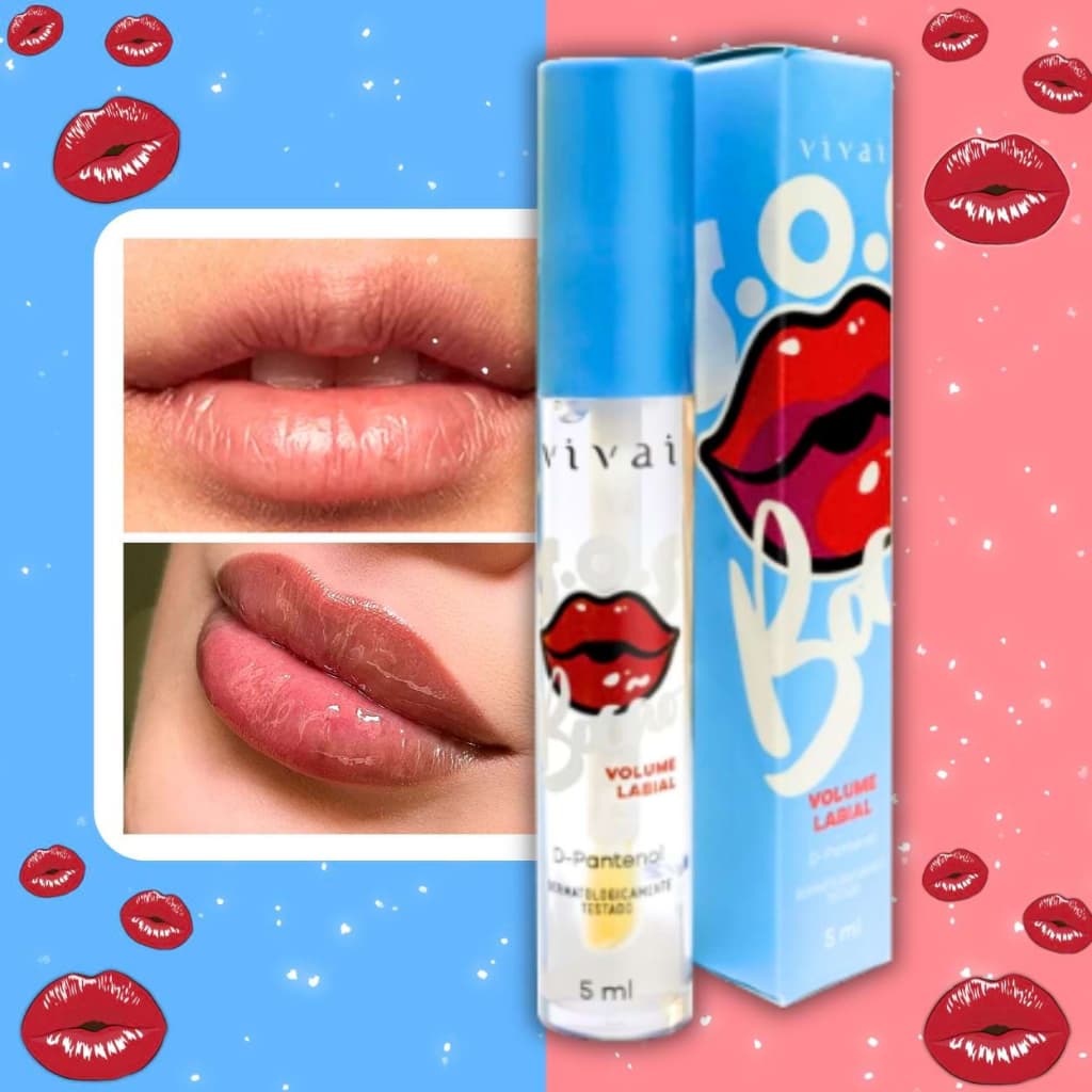 Gloss Labial SOS Bocão Vivai Incolor Volume Aumenta Boca