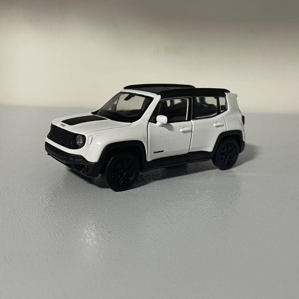 Miniatura Jeep Renegade Trailhawk Metal Fricção Abre Portas Carrinho Metal Coleção