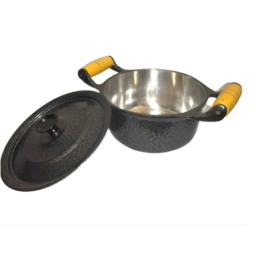 Panela Alumínio Fundido Batido Grosso Excelente Qualidade Preto Alumínio Puro Promoção