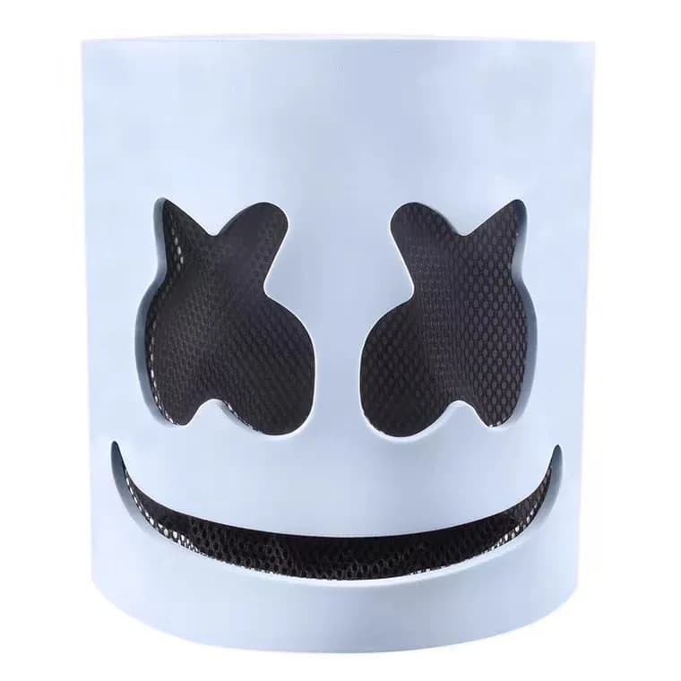 Mascara Rave Cosplay Marshmallow Com Led