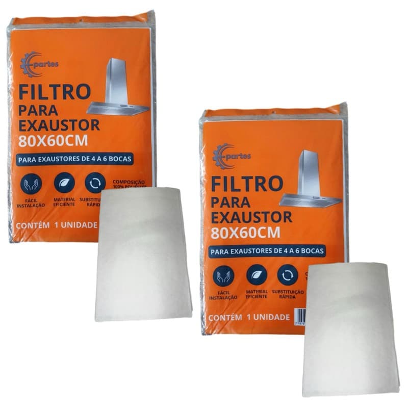 Kit 2 Filtro Manta Protetora de Gordura para Coifas Sugar Colormaq e Bosch