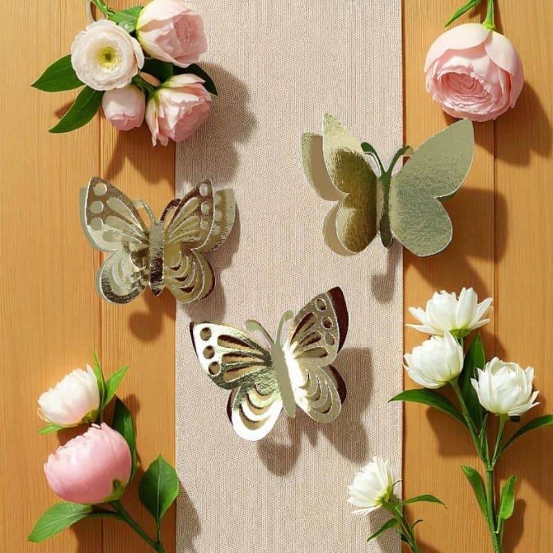 Borboletas decorativa em dourado/ borboleta Laminacorte dourado/