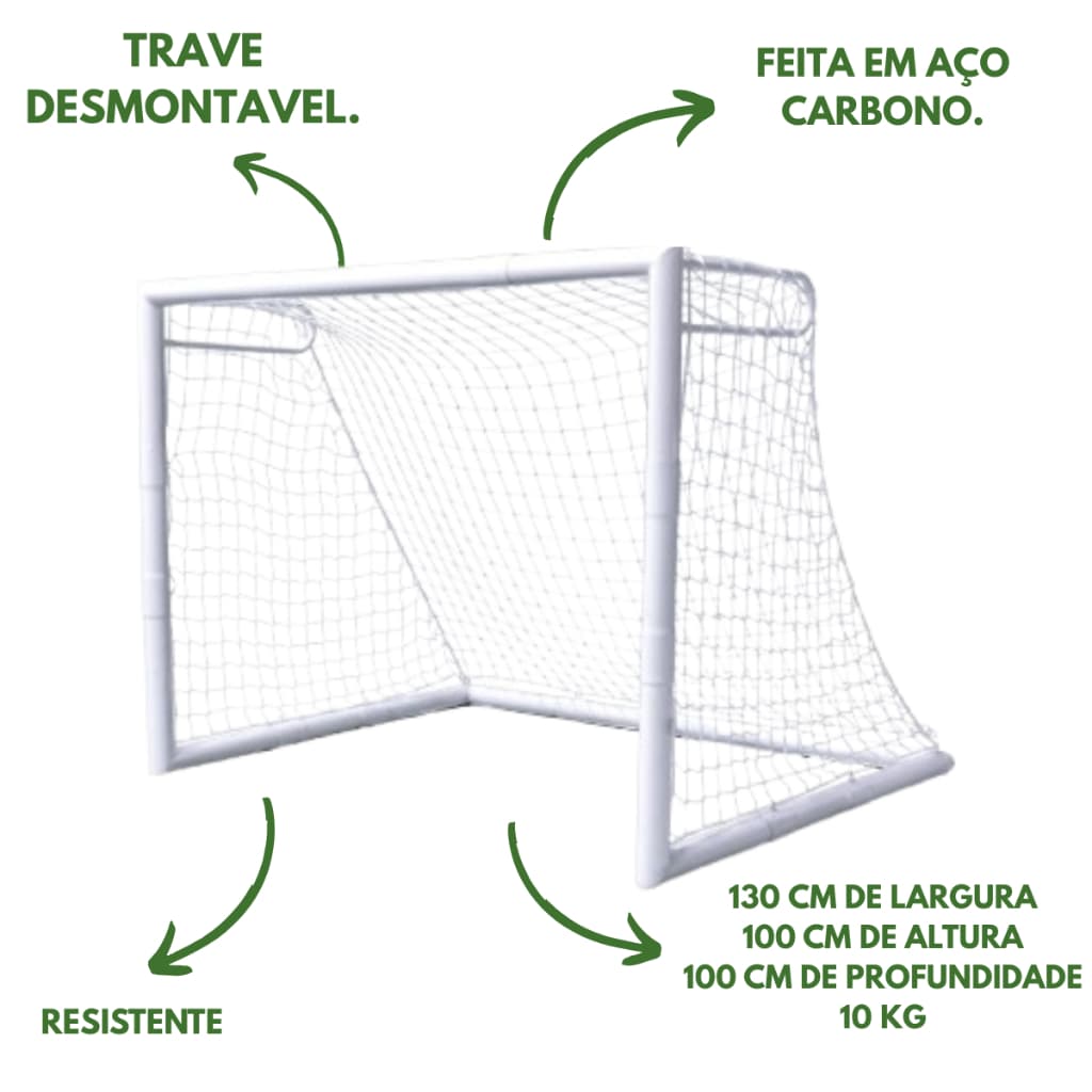Trave Infantil Pro Gol 130cm X 100cm - Fácil Montagem